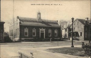 Mt Mount Holly New Jersey NJ Post Office Vintage Postcard