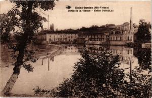 CPA St-JUNIEN (Hte-VIENNE) Bords de la VIENNE - Usine Desselas (293935)