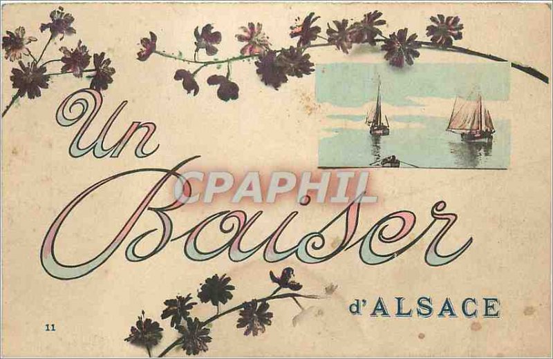 Old Postcard A Bouser Alsace