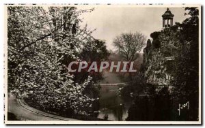 Old Postcard Paris Buttes Chaumont Park