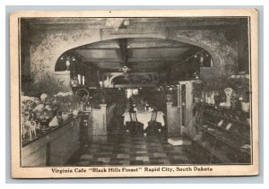 Vintage 1936 Postcard Virginia Café Black Hills Finest Rapid City South Dakota