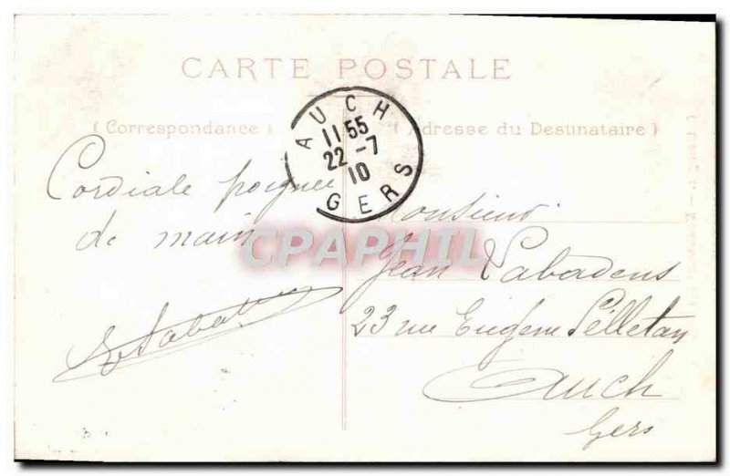 Old Postcard Limoges Monument Mobile Army