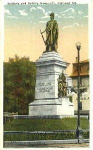 Soldier's & Sailors Monument - Portland, Maine ME  