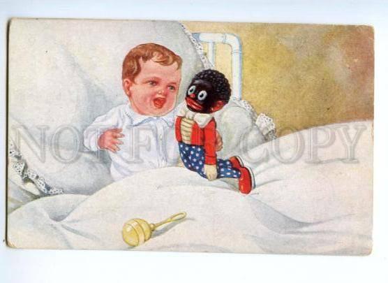 175922 Boy & GOLLIWOGG Doll Vintage PC