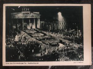 1938 Berlin Germany RPPC Postcard cover to Munich under the brandenburg gate