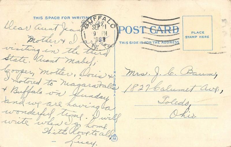 Buffalo New York 1928 Postcard Technical High School