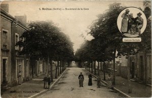 CPA BRULON - Boulevard de la Gare (299520)