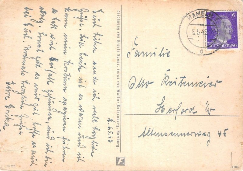 lot391 Caricature Mushroom Humanised Signed Spenz Hameln Germany