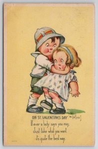 Twelvetrees Children On St Valentines Day A/S Postcard X25