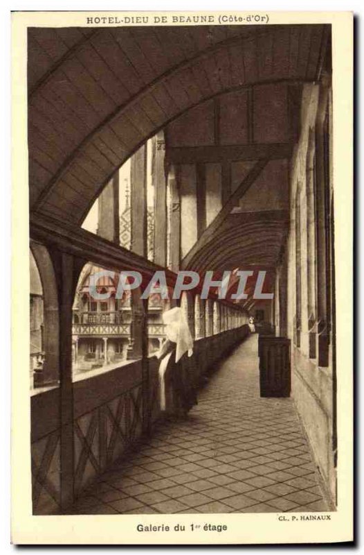 Old Postcard Gallery 1st Floor Hotel Dieu in Beaune Religious Nurse