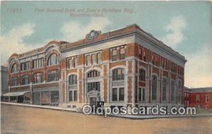 First National Bank & Stein's Furniture Building Muscatine, Iowa, USA Unused ...