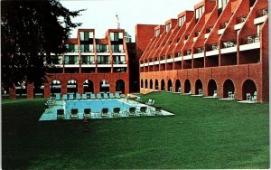 Vintage The Homestead Resort Hot Springs Virginia Pool Guest Rooms Postcard 7-81