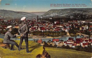 JENA GERMANY~BERGEN DIE BURGEN-SAALE-MILITARY SOLDIERS VIEW ~1915 PHOTO POSTCARD