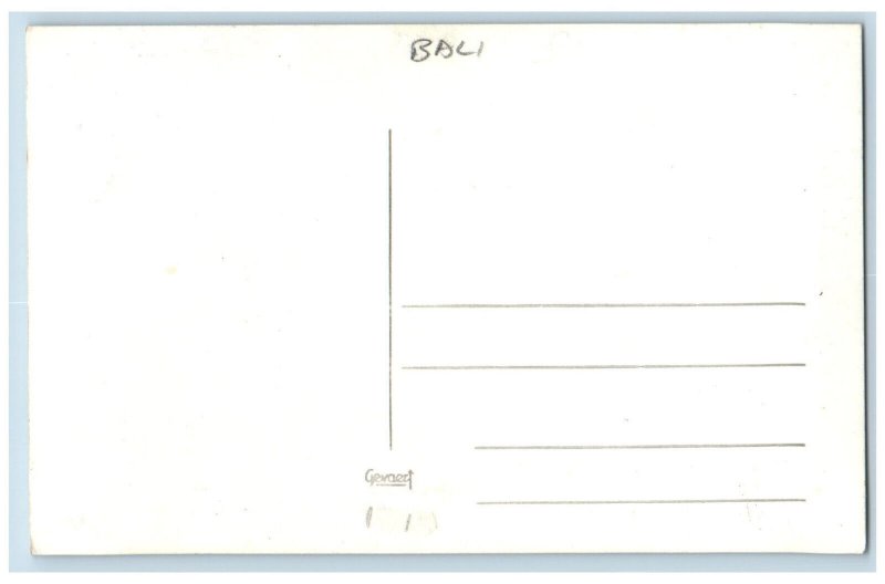 Bali Indonesia Postcard Scene at Clothing Shop c1930's Unposted RPPC Photo