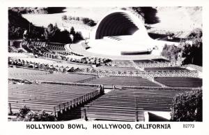 RPPC Photo Postcard, Hollywood Bowl, Hollywood California C22