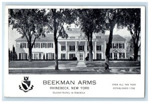 1949 Beekman Arms Oldest Hotel in America Rhinebeck New York NY Postcard