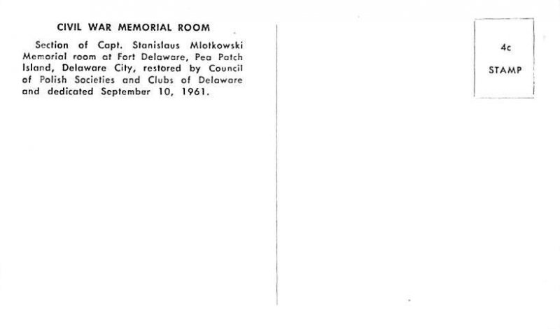 Civil War Capt. Stanisfaus Mlotkowski Civil War Postcard