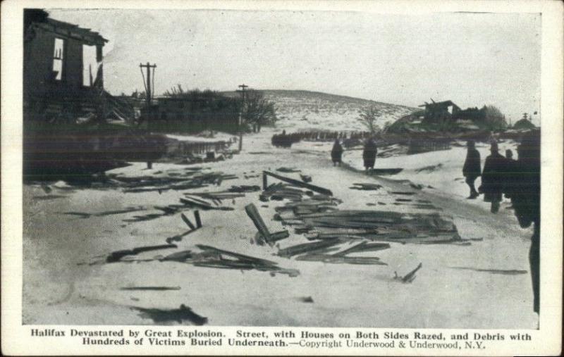 Halifax Nova Scotia Disaster Explosion c1915 Postcard