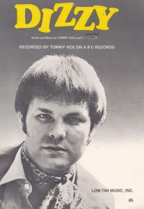Dizzy by Tommy Roe 1960s Sheet Music