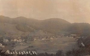 RPPC ROCHESTER VERMONT AERIAL VIEW REAL PHOTO POSTCARD (1930s) !!