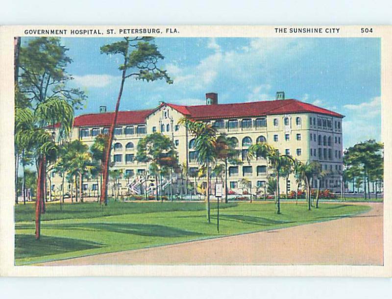 Unused Linen HOSPITAL SCENE St. Petersburg Florida FL J9481