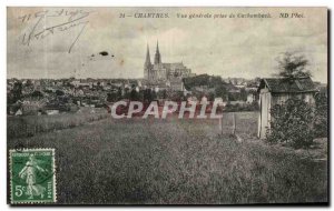 Postcard Old Chartres General View from Cachemback