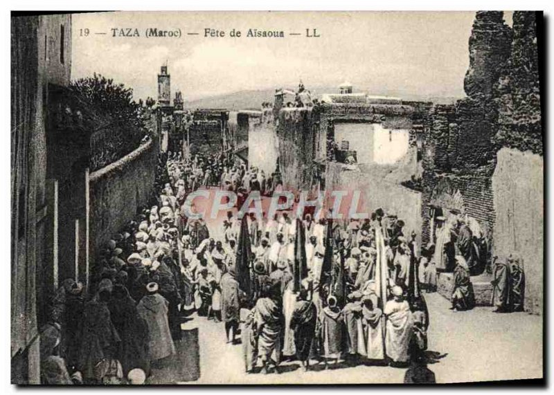 Old Postcard Taza Fete Aisaoua