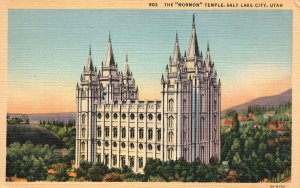 Vintage Postcard The Mormon Temple Salt Lake City Utah UT Dessert Book Company