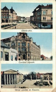 Hungary Budapest Eötvös Utca Multiview Vintage Postcard 07.15