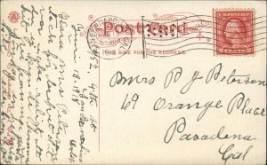 San Bernardino California CA View from YMCA c1910 Vintage Postcard