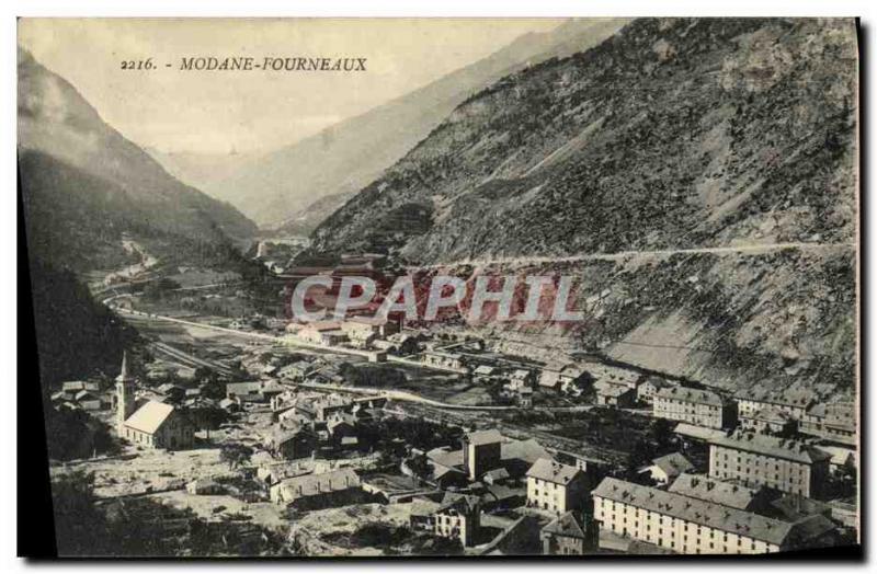 Old Postcard Modane Furnaces