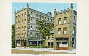 Postcard Early View of Hotel Conrad in Amsterdam, NY.   L2