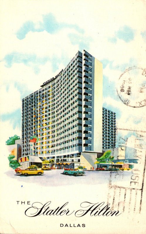 Texas Dallas The Statler Hilton Hotel 1968