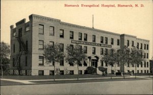 Bismarck ND Evangelical Hospital Vintage Postcard