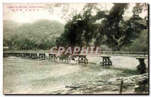 Old Postcard Japan Japan Nippon Arashiyama Togetsu Bridge