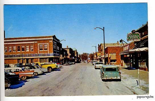 Forest City IA 1965 Street View Cars Postcard