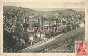 Old Postcard St Gallen Totalansicht mit Bodensee