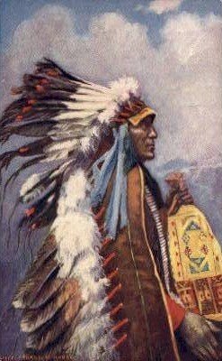 Chief Stranger Horse Tucks Indian Indians, Unused 