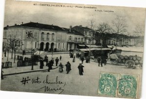 CPA CASTELJALOUX-Place Gambetta (264196)