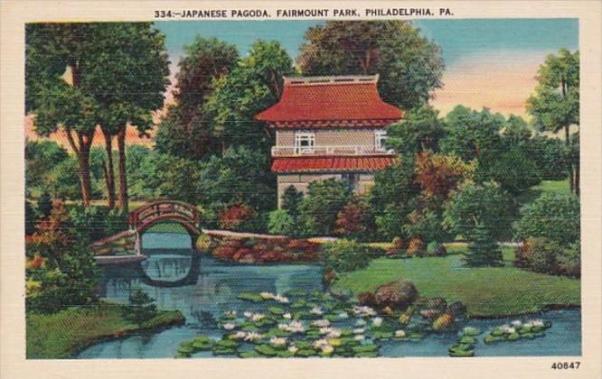 Pennsylvania Philadelphia Japanese Pagoda Fairmount Park