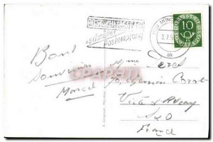 Old Postcard Munchen Isarpartie Mit Gebirge