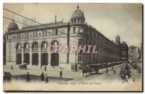 Old Postcard Marseille hotel Post