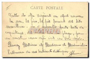 Old Postcard Ile d'Oleron Le Phare du Chateau at night