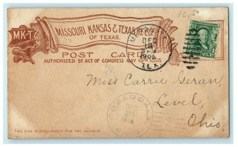 1905 Texas State Fair Dallas TX Exposition Building Night Antique Postcard