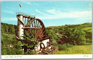 Laxey Wheel Isle Of Man Tourist Attraction Grounds Aerial View Postcard