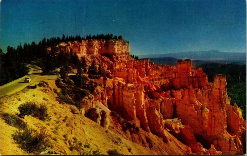 Rim Road Bryce Canyon National Park Utah UT Postcard Mike Roberts VTG UNP 