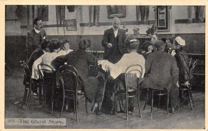 The Ghost Story People Listening to Story Vintage Postcard AA90690