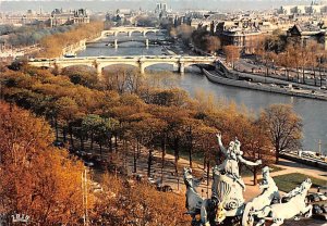 Panorama su la Seine Paris France 1967 Ink Stamp 