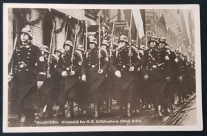 German Empire Third 3rd Reich Propaganda Card SS Leibstandarte in Saarland