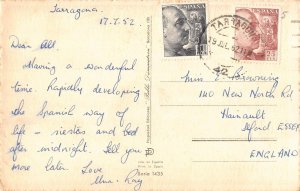 Spain Zambra Granada dance 1952 vintage postcard